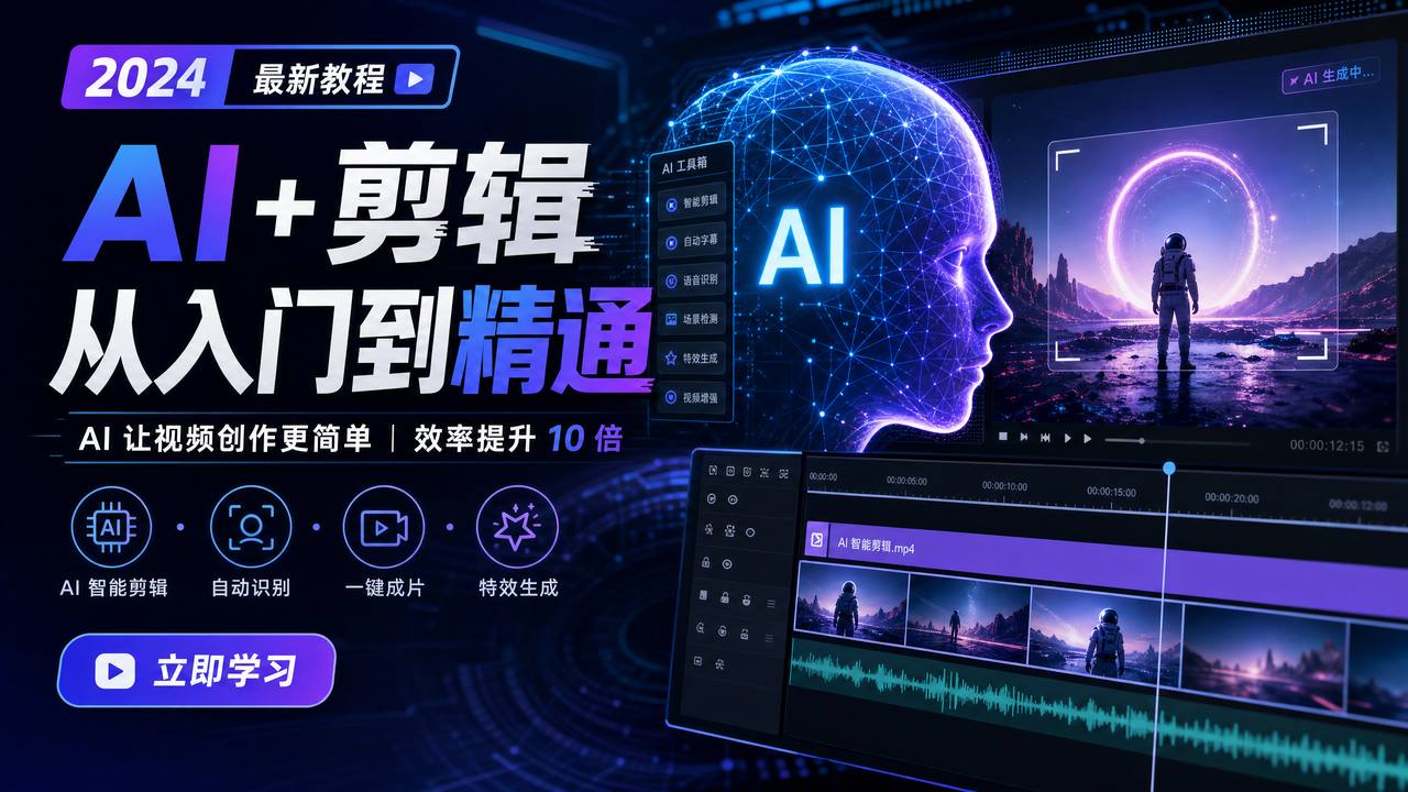 免费看片AI剪辑传媒教程